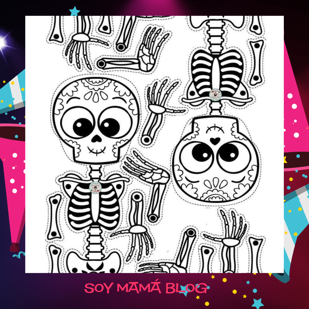 2 calacas para armar #100DDF - Soy Mama Blog